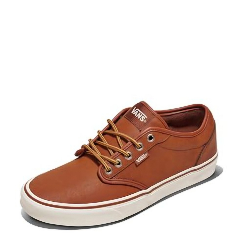 Mens Brown Leather Vans Atwood sz 8 NIB